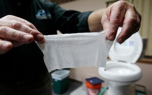 Flushable wipes will clog up your drains